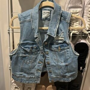 Cropped Jeans Vest
